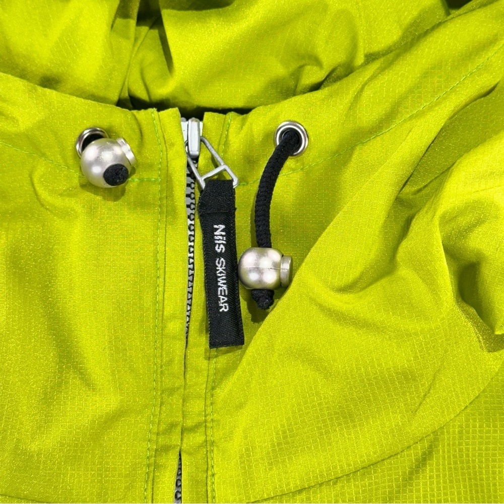 Nils Anorak Pullover Utility Nylon Hooded Jacket Green Size 14 - Picture 7 of 15